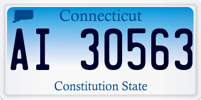 CT license plate AI30563