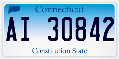 CT license plate AI30842