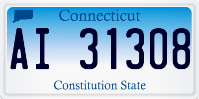 CT license plate AI31308