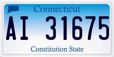 CT license plate AI31675