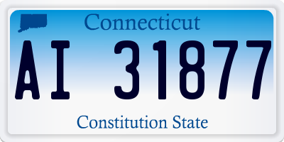 CT license plate AI31877