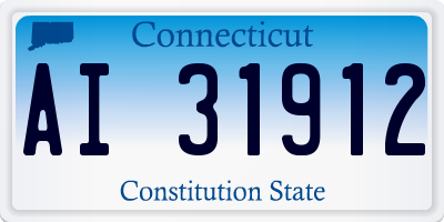 CT license plate AI31912