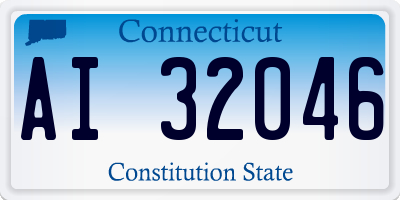 CT license plate AI32046
