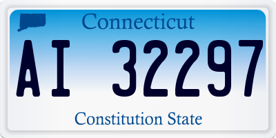 CT license plate AI32297