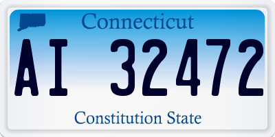 CT license plate AI32472