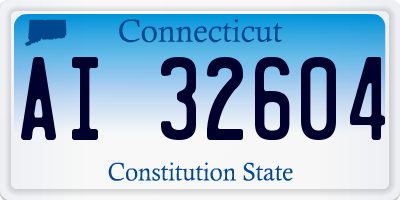 CT license plate AI32604