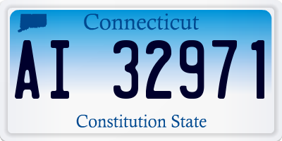 CT license plate AI32971