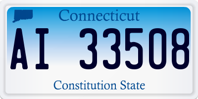 CT license plate AI33508