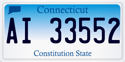CT license plate AI33552