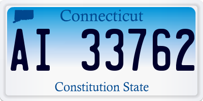 CT license plate AI33762