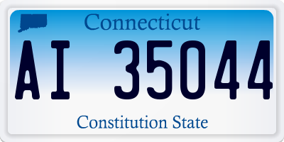CT license plate AI35044