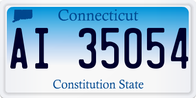 CT license plate AI35054