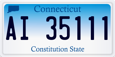 CT license plate AI35111