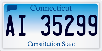 CT license plate AI35299