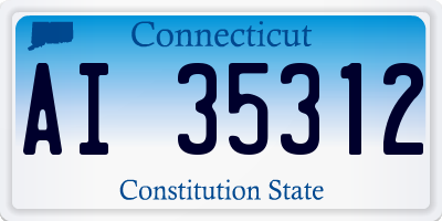 CT license plate AI35312