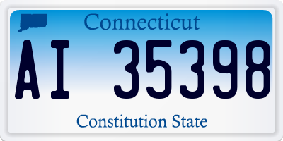 CT license plate AI35398