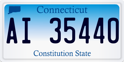 CT license plate AI35440