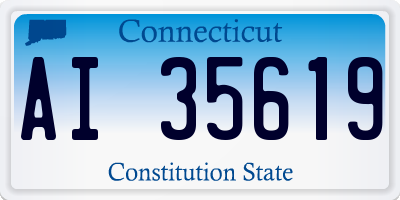 CT license plate AI35619