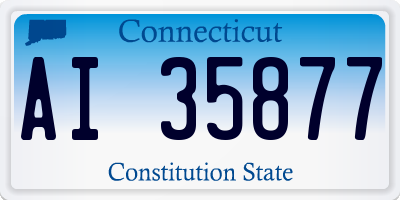 CT license plate AI35877