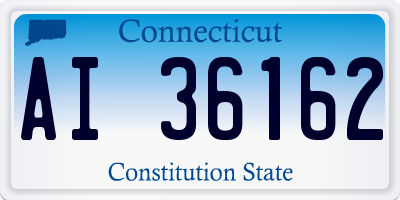 CT license plate AI36162