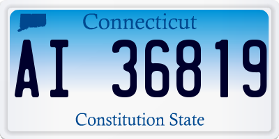 CT license plate AI36819