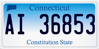 CT license plate AI36853