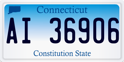 CT license plate AI36906