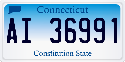 CT license plate AI36991