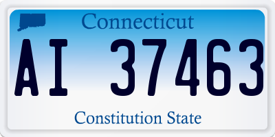 CT license plate AI37463