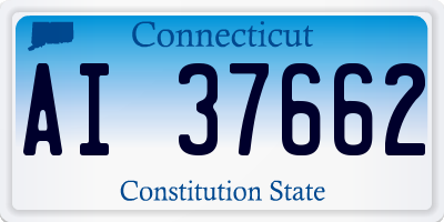 CT license plate AI37662