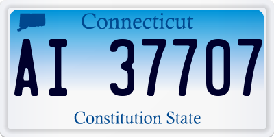 CT license plate AI37707