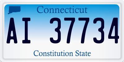 CT license plate AI37734