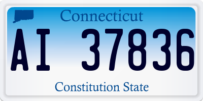 CT license plate AI37836