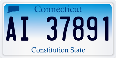 CT license plate AI37891