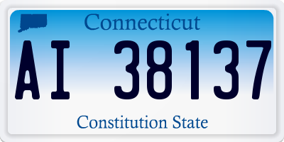 CT license plate AI38137