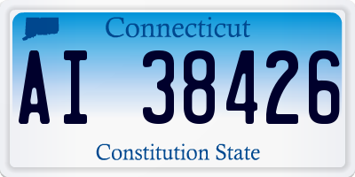 CT license plate AI38426