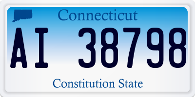 CT license plate AI38798