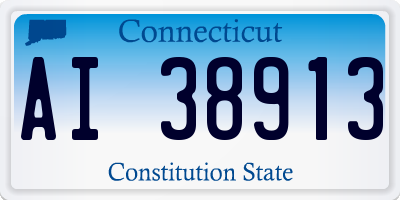 CT license plate AI38913