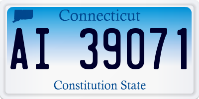 CT license plate AI39071