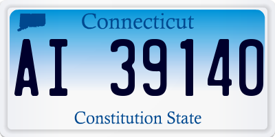 CT license plate AI39140