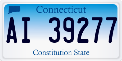 CT license plate AI39277