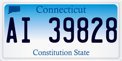 CT license plate AI39828
