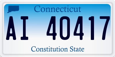 CT license plate AI40417