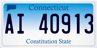 CT license plate AI40913