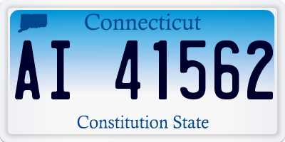 CT license plate AI41562