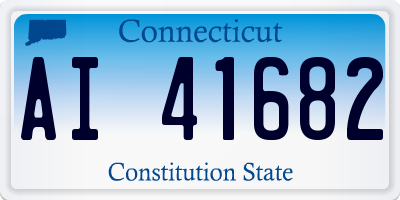 CT license plate AI41682
