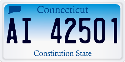 CT license plate AI42501