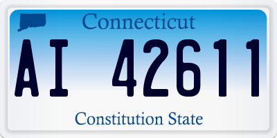 CT license plate AI42611