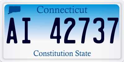 CT license plate AI42737