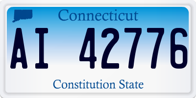 CT license plate AI42776